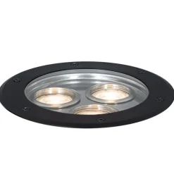 Moderner Bodenstrahler schwarz 3-flammig IP65 - Tribus