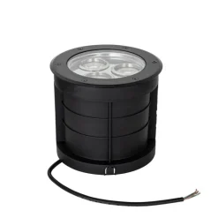 Moderner Bodenstrahler schwarz 3-flammig IP65 - Tribus