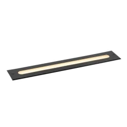 Moderner Bodenstrahler schwarz 50 cm inkl. LED IP65 - Eline