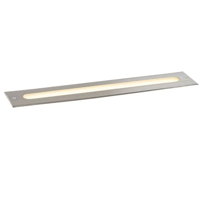 Moderner Bodenstrahler Stahl 50 cm inkl. LED IP65 - Eline