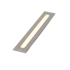 Moderner Bodenstrahler Stahl 50 cm inkl. LED IP65 - Eline