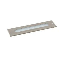 Moderner Bodenstrahler Stahl 30 cm inkl. LED IP65 - Eline