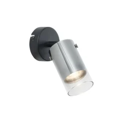 Moderner Deckenspot Gunmetal mit verstellbarem Glas - Drain