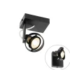 Moderner Deckenspot schwarz verstellbar GU10 50mm - Master
