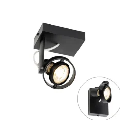 Moderner Deckenspot schwarz verstellbar GU10 50mm - Master