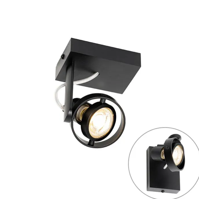 Moderner Deckenspot schwarz verstellbar GU10 50mm - Master