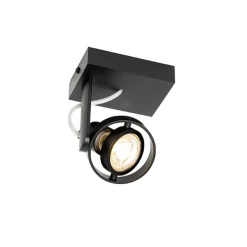 Moderner Deckenspot schwarz verstellbar GU10 50mm - Master