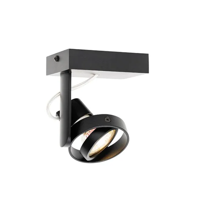 Moderner Deckenspot schwarz verstellbar GU10 50mm - Master