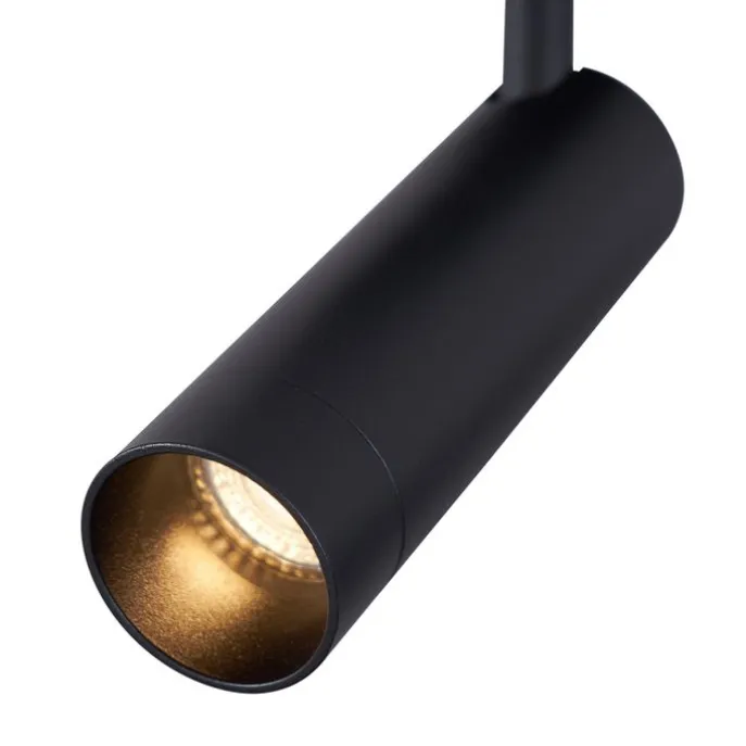 Moderner Deckenspot schwarz rund GU10 35mm dreh- und neigbar - Kate