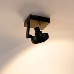 Moderner Deckenspot schwarz verstellbar GU10 111mm - Master