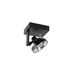 Moderner Deckenspot schwarz verstellbar GU10 111mm - Master