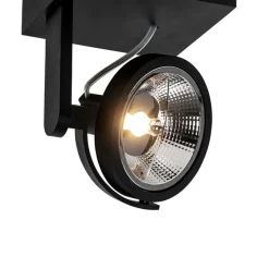 Moderner Deckenspot schwarz verstellbar GU10 111mm - Master