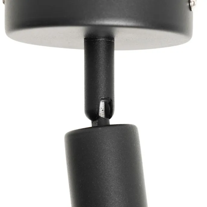 Moderner Deckenspot schwarz mit Gold - Lofty