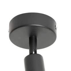 Moderner Deckenspot schwarz mit Gold - Lofty