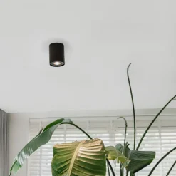 Moderner Deckenspot schwarz dreh- und neigbar - Rondoo up