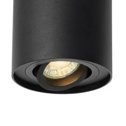 Moderner Deckenspot schwarz dreh- und neigbar - Rondoo up