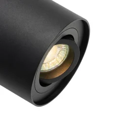 Moderner Deckenspot schwarz dreh- und neigbar - Rondoo up