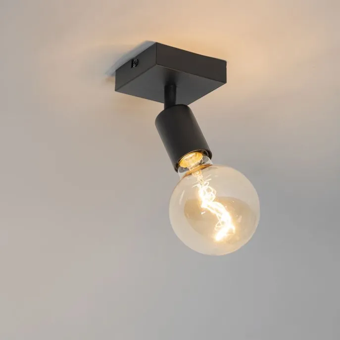 Moderner Deckenspot schwarz quadratisch - Facil