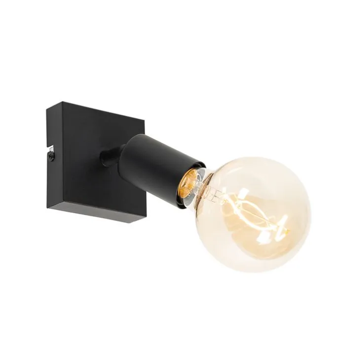 Moderner Deckenspot schwarz quadratisch - Facil