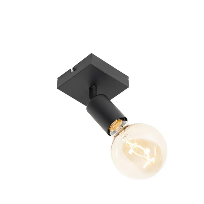 Moderner Deckenspot schwarz quadratisch - Facil