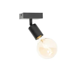 Moderner Deckenspot schwarz quadratisch - Facil