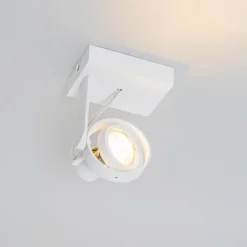 Moderner Deckenspot weiß dreh- und kippbar GU10 50mm - Master