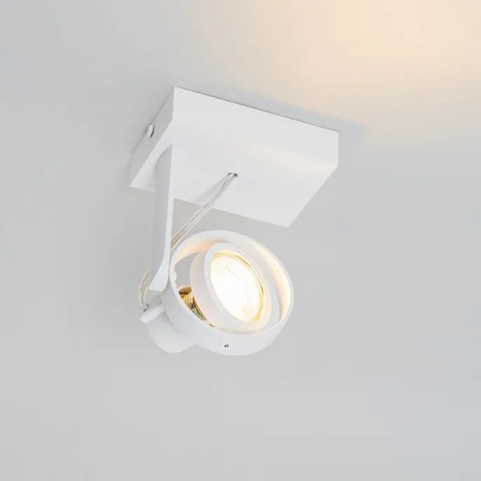 Moderner Deckenspot weiß dreh- und kippbar GU10 50mm - Master