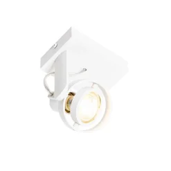 Moderner Deckenspot weiß dreh- und kippbar GU10 50mm - Master