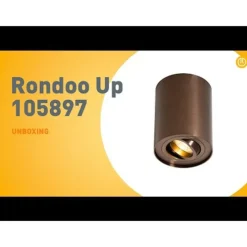 Moderner Deckenstrahler dunkelbronze dreh- und neigbar - Rondoo Up