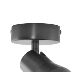 Moderner Deckenstrahler Gunmetal GU10 50 mm rund - Stanley