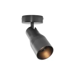 Moderner Deckenstrahler Gunmetal GU10 50 mm rund - Stanley