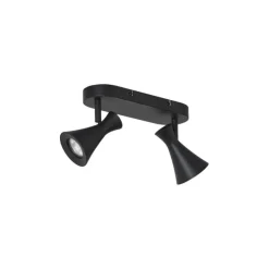 Moderner Deckenstrahler schwarz 2-flammig verstellbar - Triangle