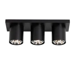 Moderner Deckenstrahler schwarz 3-flammig - Tubo