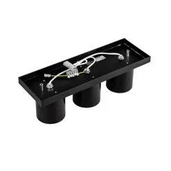 Moderner Deckenstrahler schwarz 3-flammig - Tubo