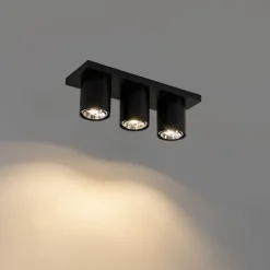 Moderner Deckenstrahler schwarz 3-flammig - Tubo