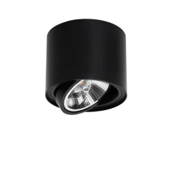 Moderner Deckenstrahler schwarz dreh- und neigbar AR111 - Rondoo Up