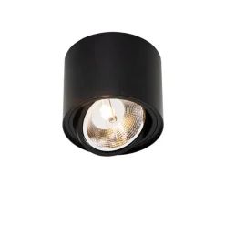 Moderner Deckenstrahler schwarz dreh- und neigbar AR111 - Rondoo Up