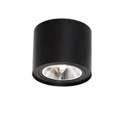 Moderner Deckenstrahler schwarz dreh- und neigbar AR111 - Rondoo Up