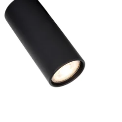 Moderner Deckenstrahler schwarz 2-flammig verstellbar - Renna