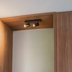 Moderner Deckenstrahler schwarz verstellbar 2-flammig - Jeana Luxe