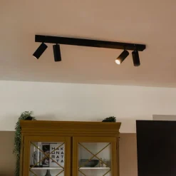 Moderner Deckenstrahler schwarz 4-flammig verstellbar - Renna