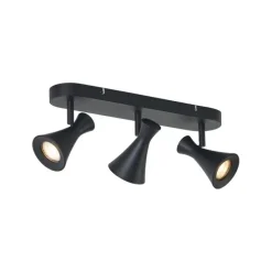 Moderner Deckenstrahler schwarz 3-flammig verstellbar - Triangle