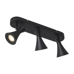 Moderner Deckenstrahler schwarz 3-flammig verstellbar - Triangle