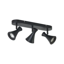 Moderner Deckenstrahler schwarz 3-flammig verstellbar - Triangle