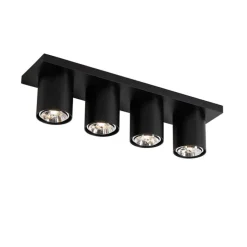 Moderner Deckenstrahler schwarz 4-flammig - Tubo