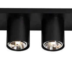 Moderner Deckenstrahler schwarz 4-flammig - Tubo