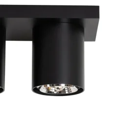 Moderner Deckenstrahler schwarz 4-flammig - Tubo