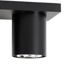 Moderner Deckenstrahler schwarz 2-flammig - Tubo