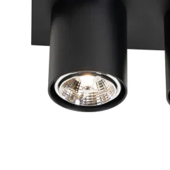 Moderner Deckenstrahler schwarz 2-flammig - Tubo