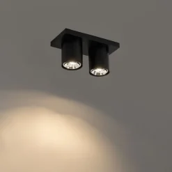 Moderner Deckenstrahler schwarz 2-flammig - Tubo